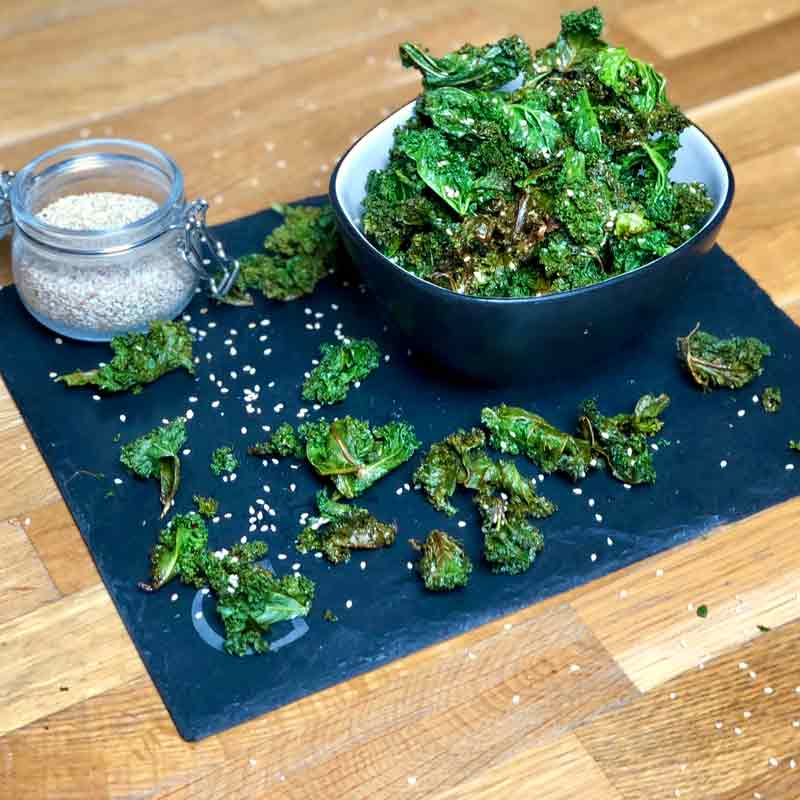 Knusprige Grünkohl-Chips
