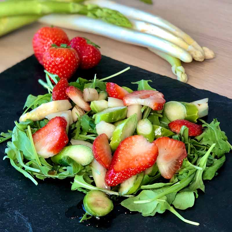 Spargel-Erdbeer - Nahaufnahme