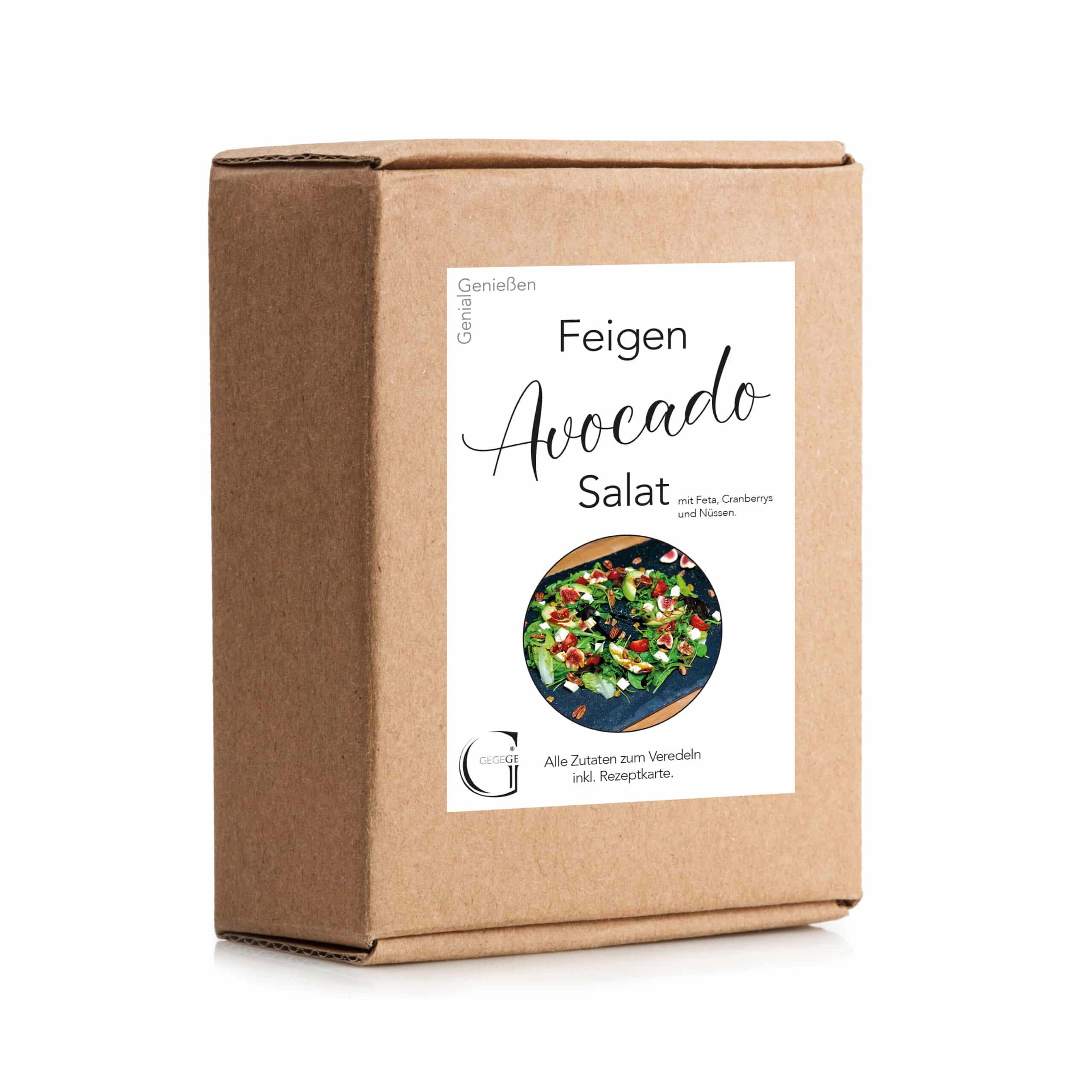 Feigen Avocado Salat-Box