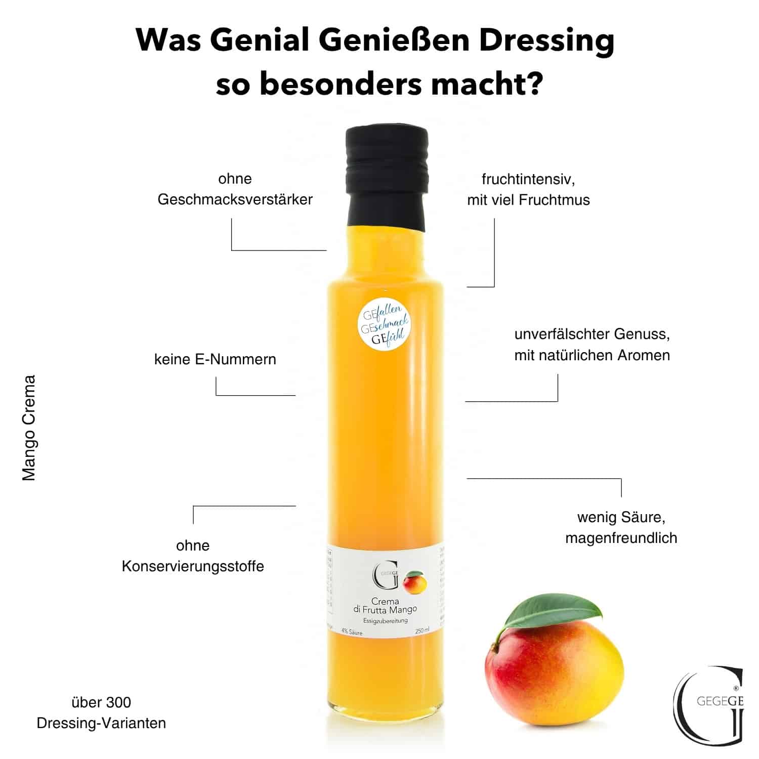 Vorteile Genial Genießen Dressing mit Mango Crema