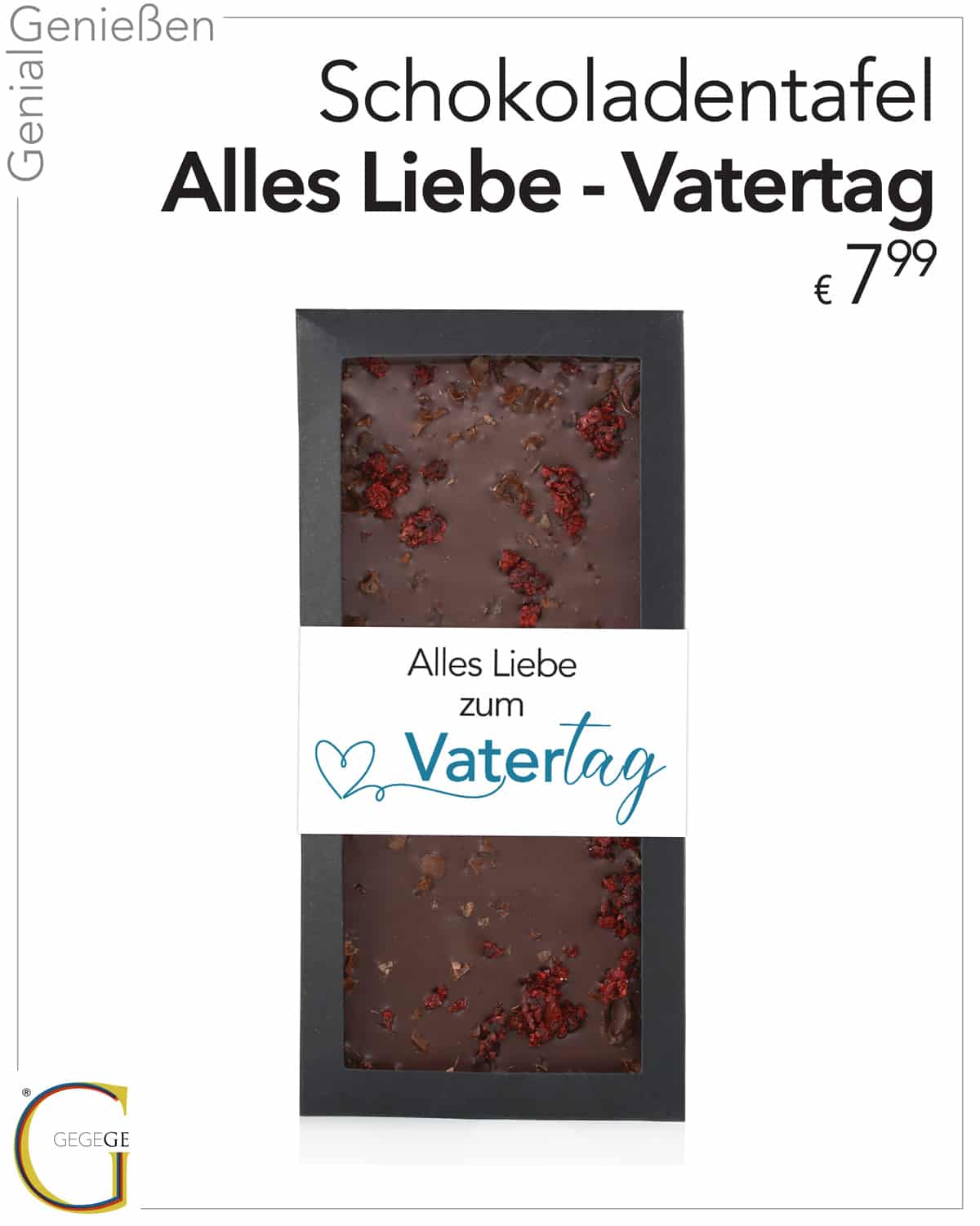 Schokoladentafel Vatertag